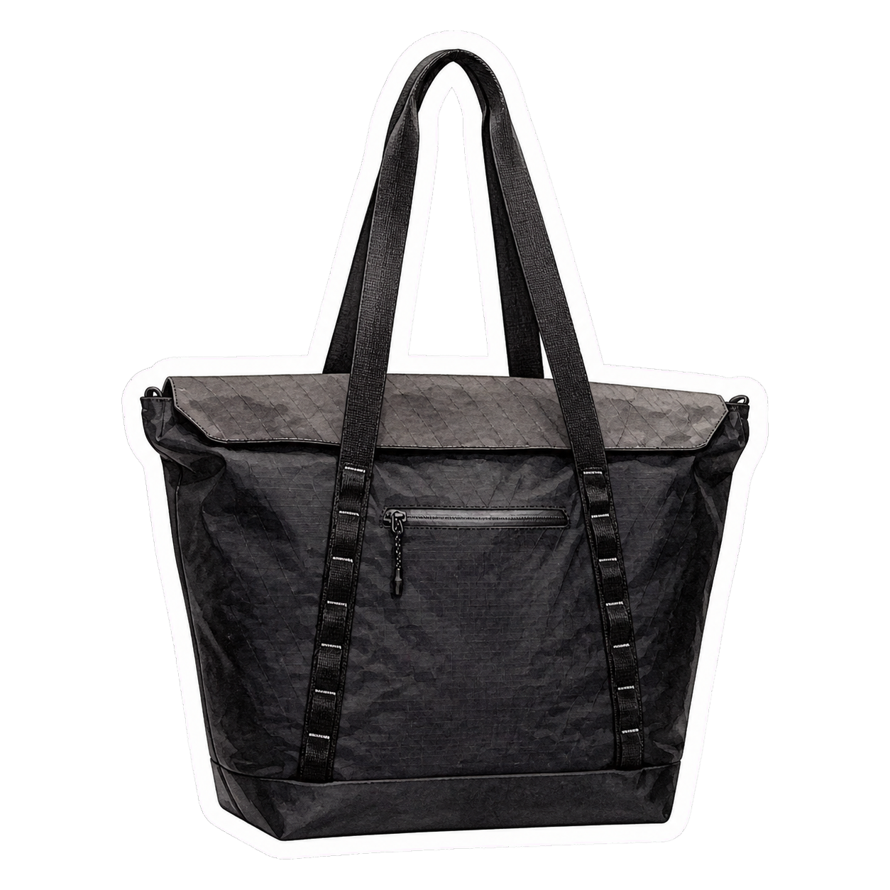 Black Weatherproof Zip Tote