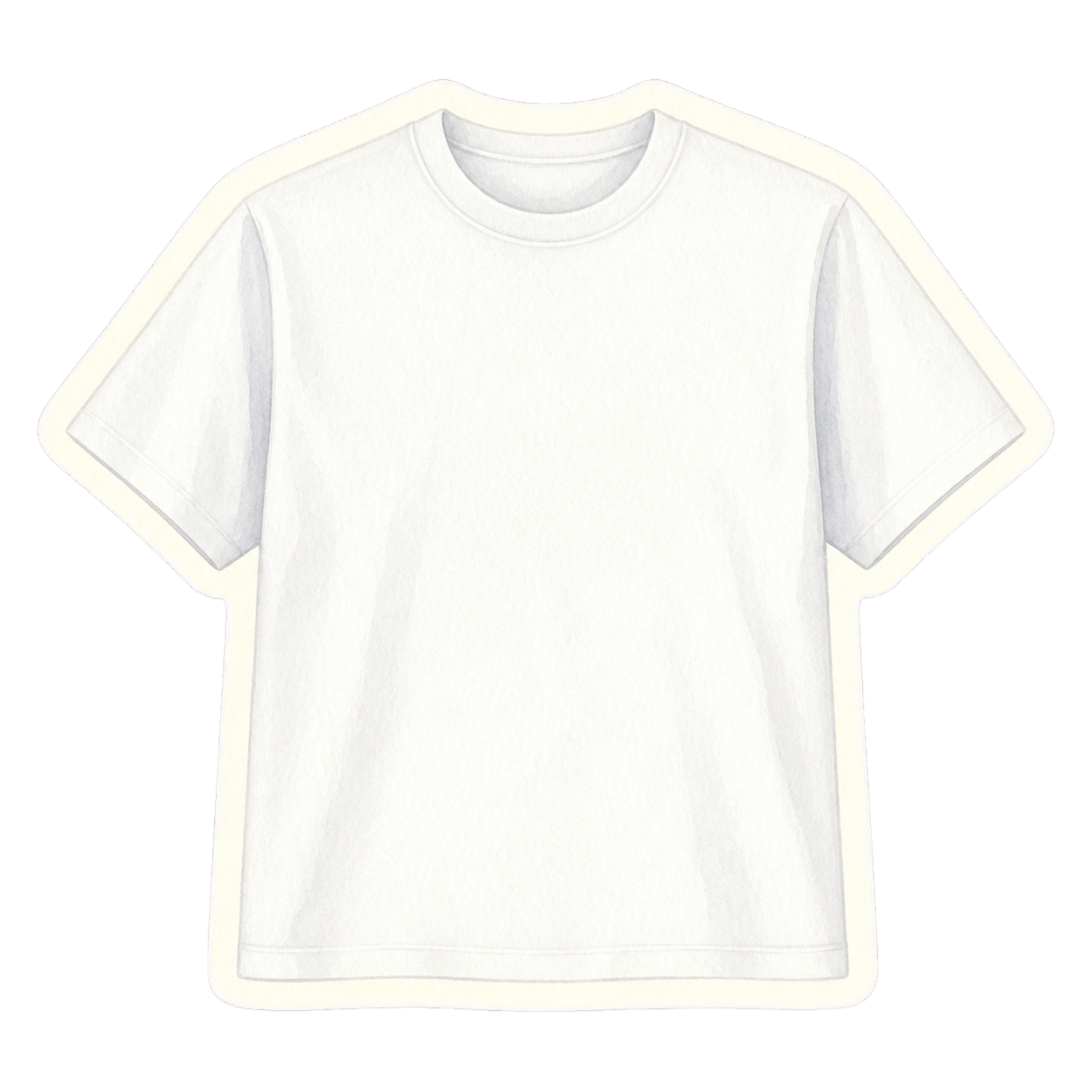 White Heavyweight Cotton Tee