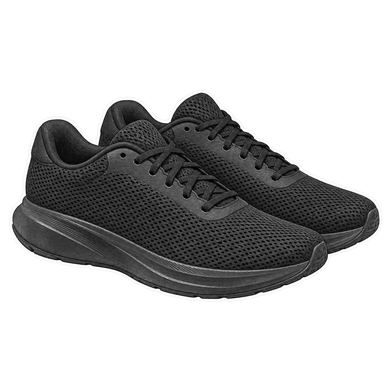 Black quick-drying closed runners