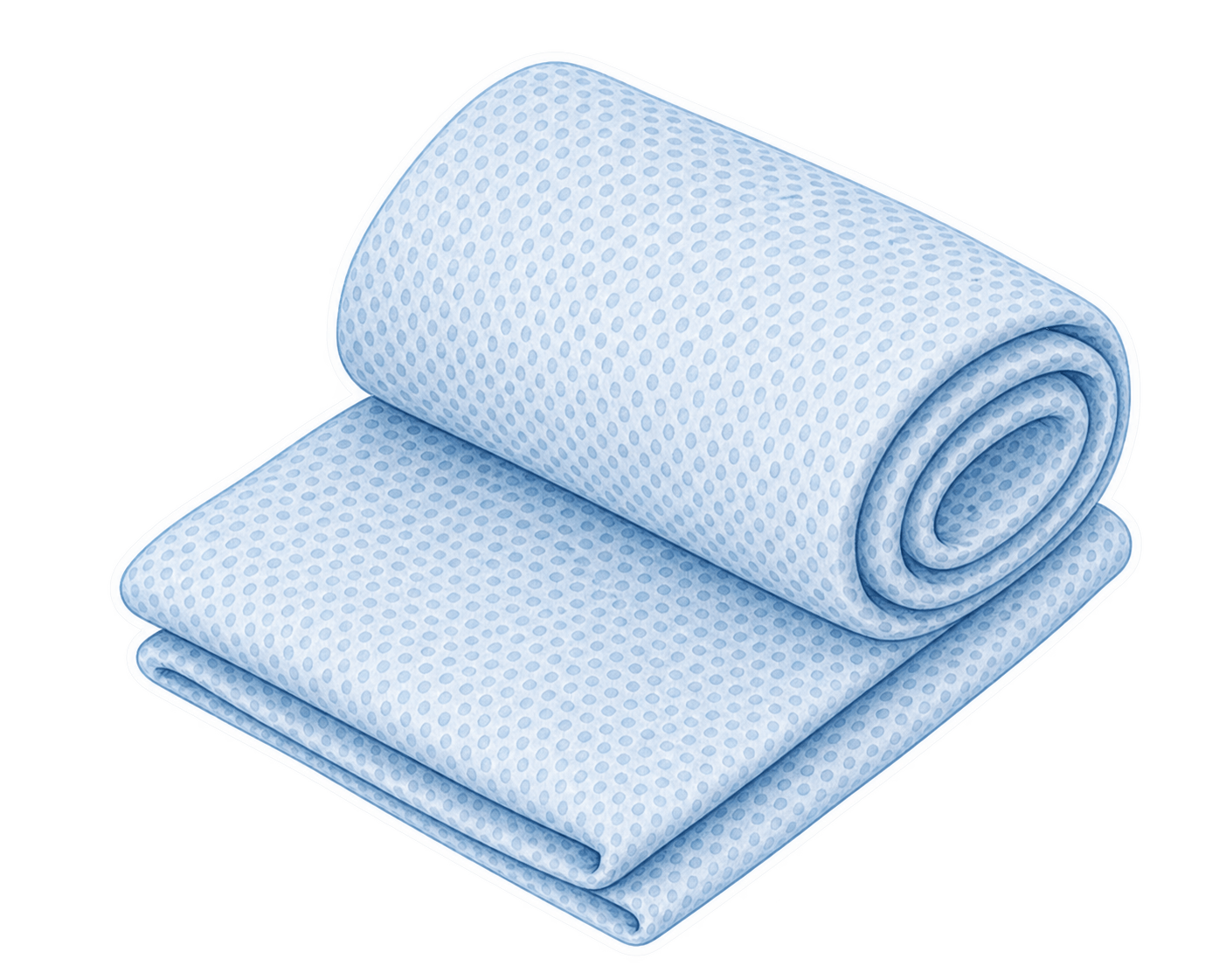 Pale Blue Cooling Towel