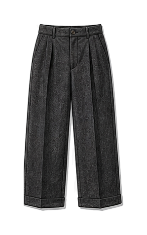 Tailored Wool Or Cotton Wool Trousers