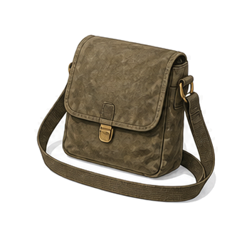 Crossbody Bag With Weather Resistant Closure