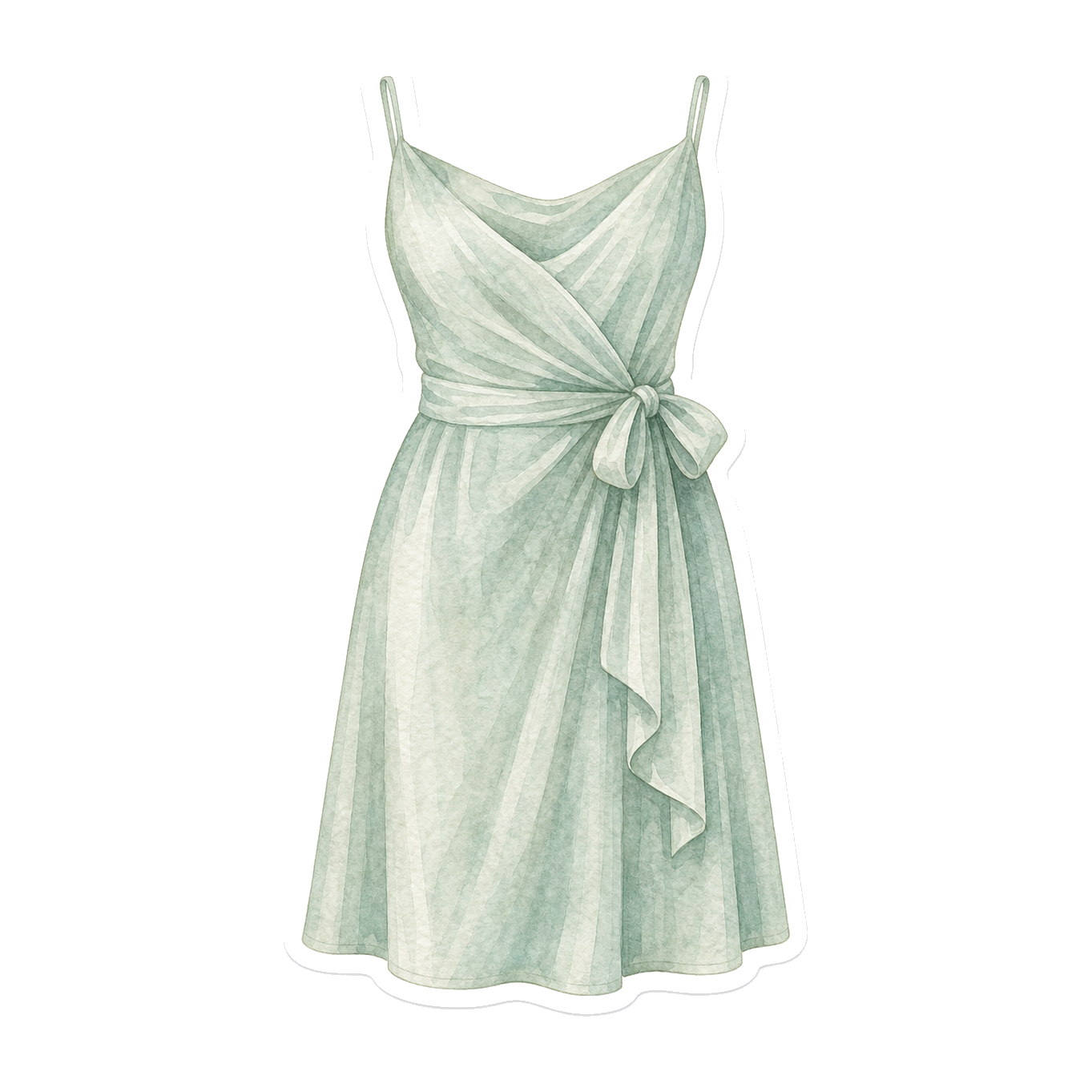 Seafoam Cotton-Modal Resort Dress
