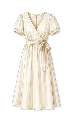 Linen Or Cotton Midi Dress