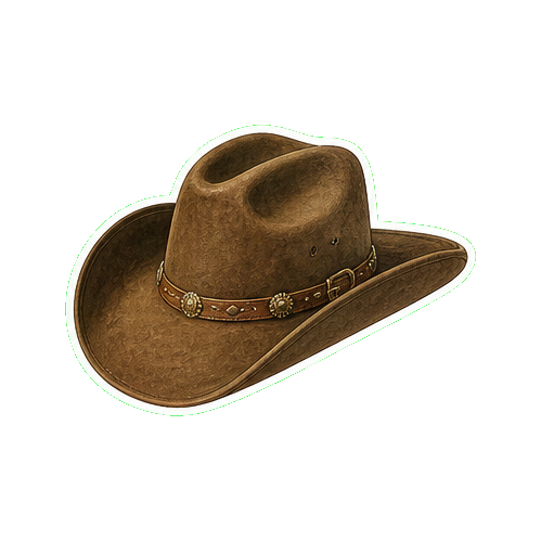 Stetson 100X open-crown beaver felt cowboy hat