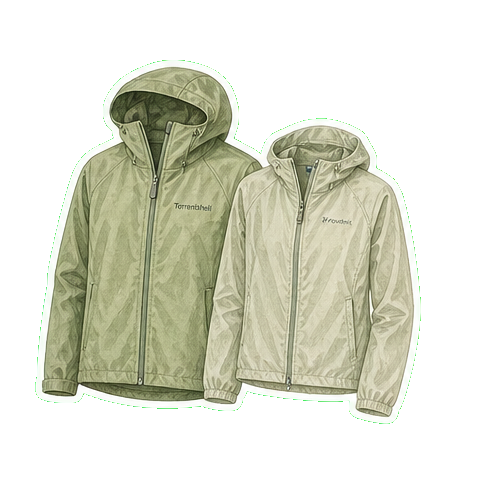Patagonia Torrentshell 3L rain shell + Patagonia Houdini packable backup