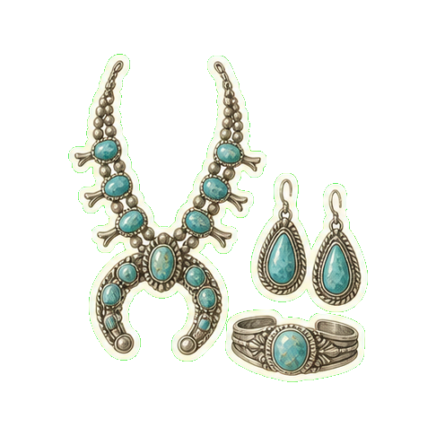 Garland's Navajo turquoise + silver
