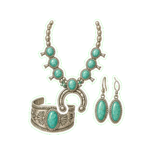 Garland's Navajo turquoise + silver