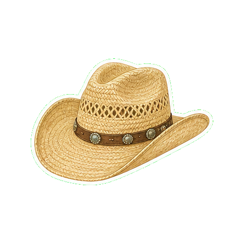 Sedona Hat Company straw cowboy hat or wide-brim sun hat