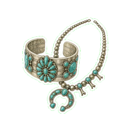 Garland's Navajo turquoise + silver