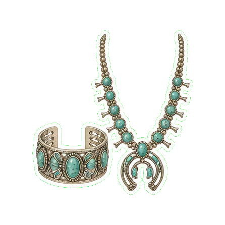 Garland's Navajo turquoise + silver