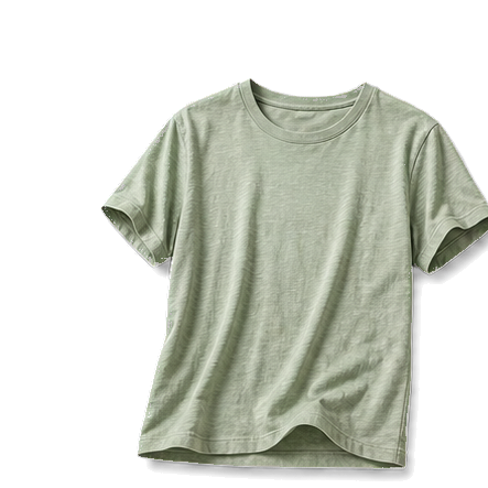 Sage Cotton-Linen Tee