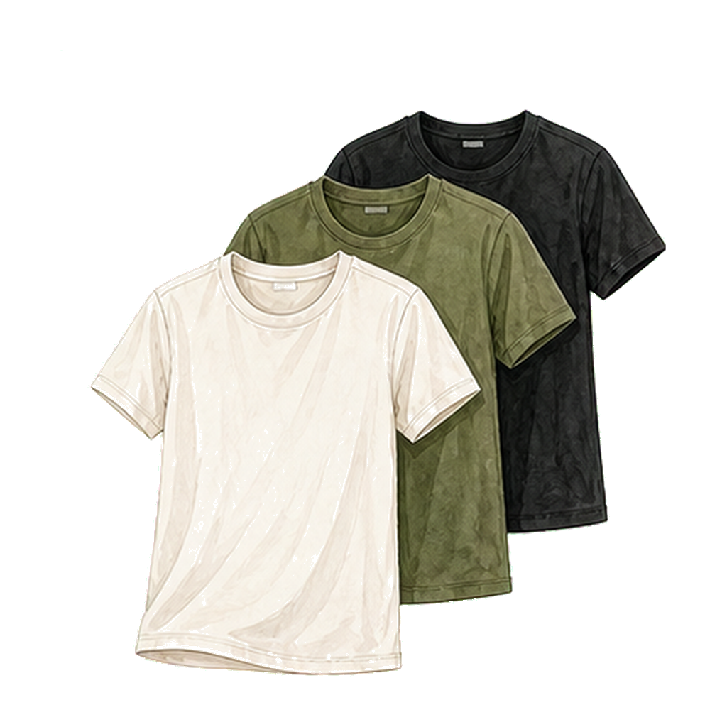 AIRism or merino-blend tees (3+)
