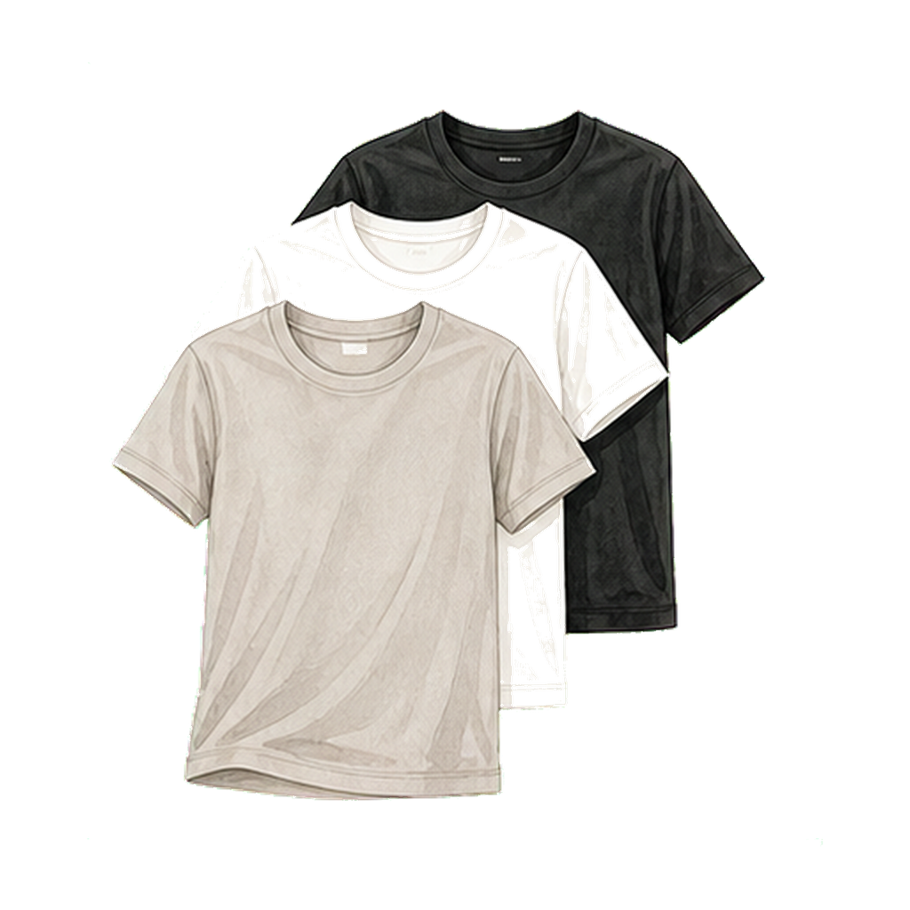 Uniqlo AIRism or merino-blend tees (3+)