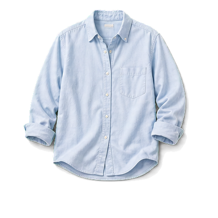 Pale-Blue Cotton Button-Down