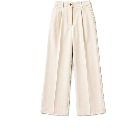 Cream Tailored Trousers