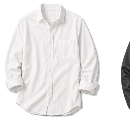 White Fine-Wool Button-Down