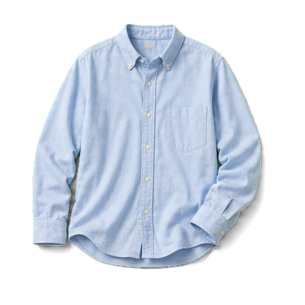 Pale-Blue Fine-Wool Button-Down