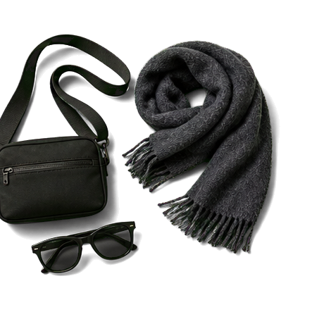 Crossbody Scarf And Sunglasses