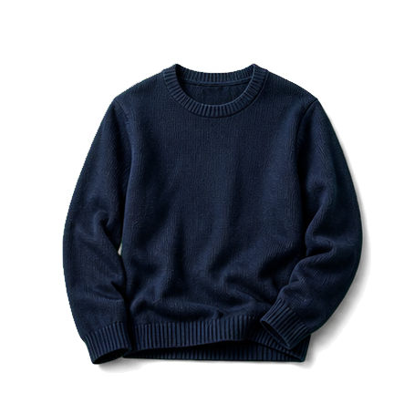 Navy Light Wool Sweater