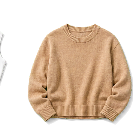 Light Camel Wool Sweater