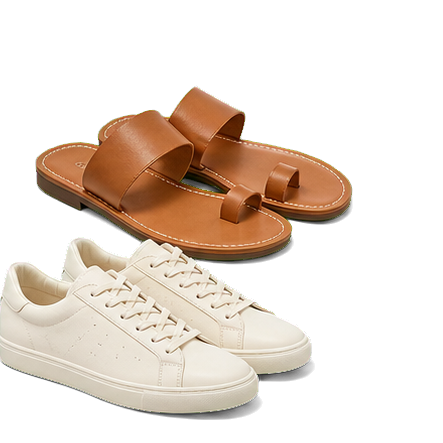Leather Sandals And Structured Sneakers