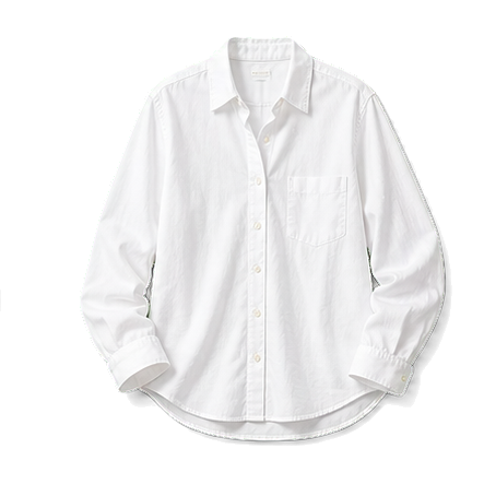 White Cotton Button-Down