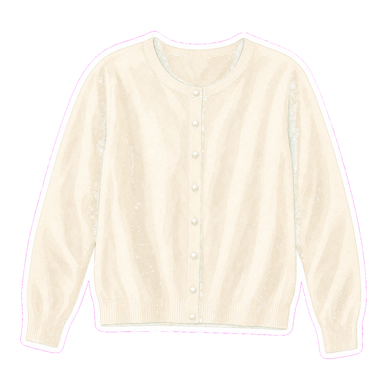 Ivory Cotton Cardigan