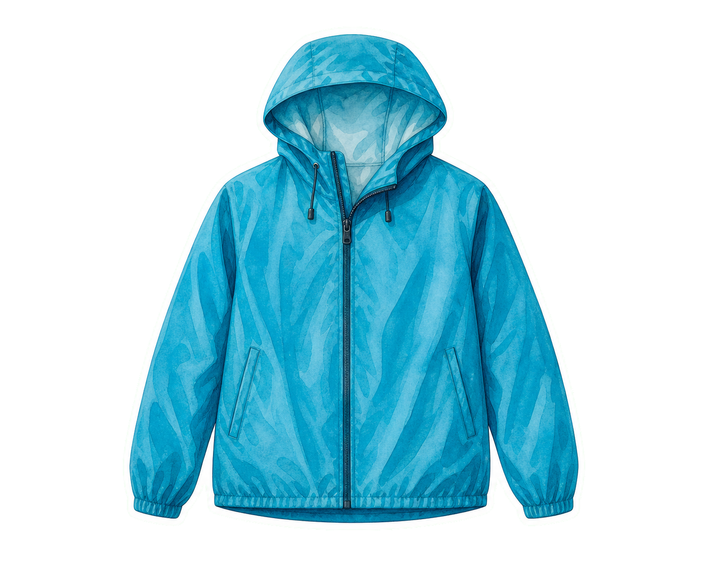 Teal Packable Rain Shell