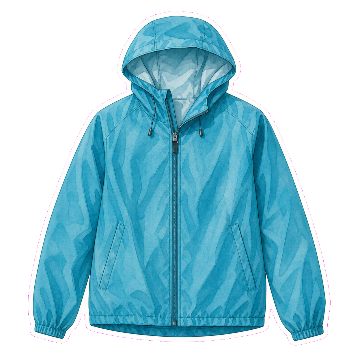 Teal Packable Rain Shell