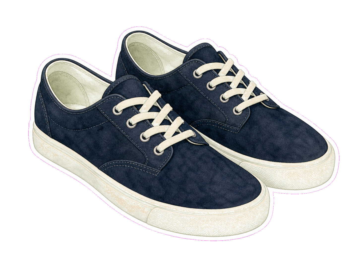 Navy Canvas Sneakers