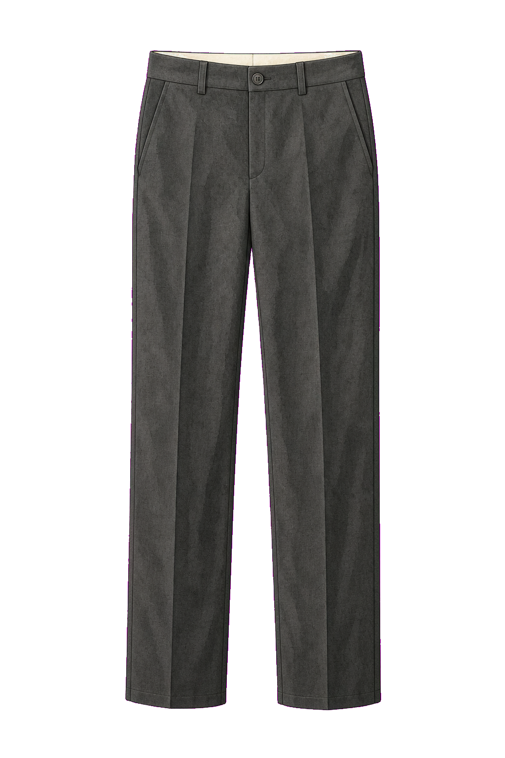 Charcoal Straight Trousers