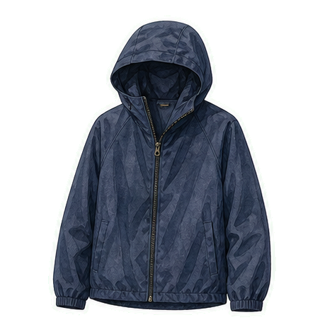 Navy Packable Rain Shell