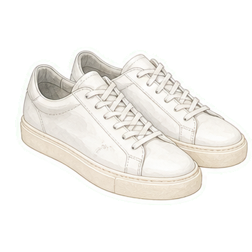 White Leather Sneakers