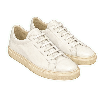 White Leather Sneakers