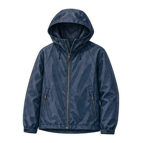 Navy Packable Rain Shell