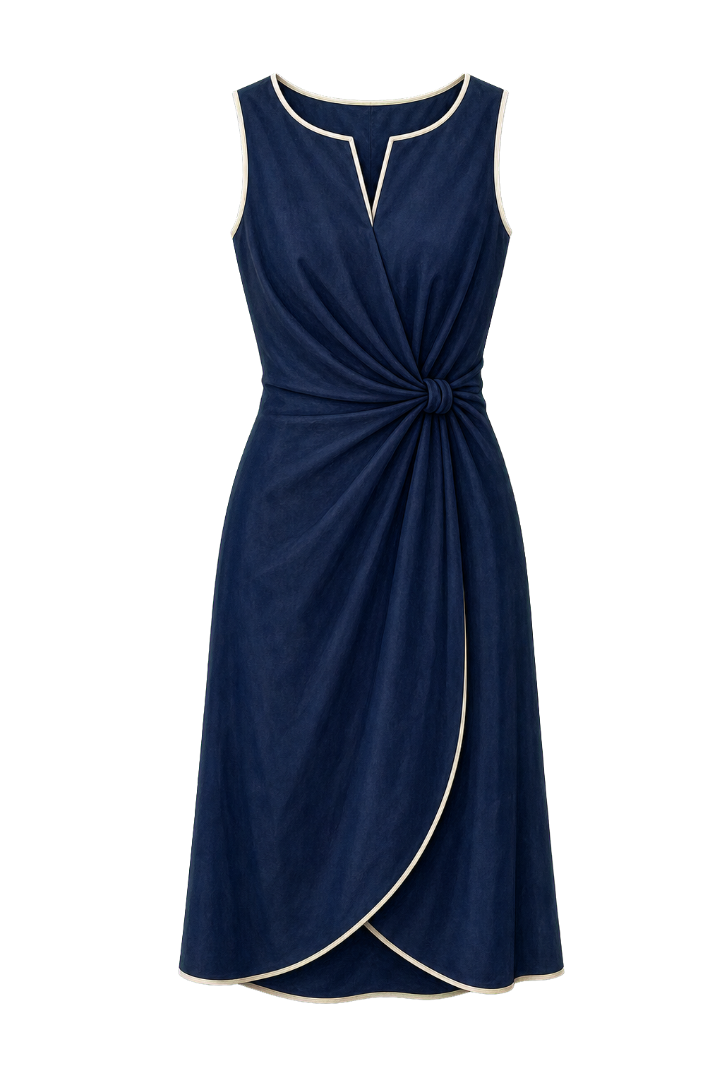 Knee-Length Cotton-Modal Dress