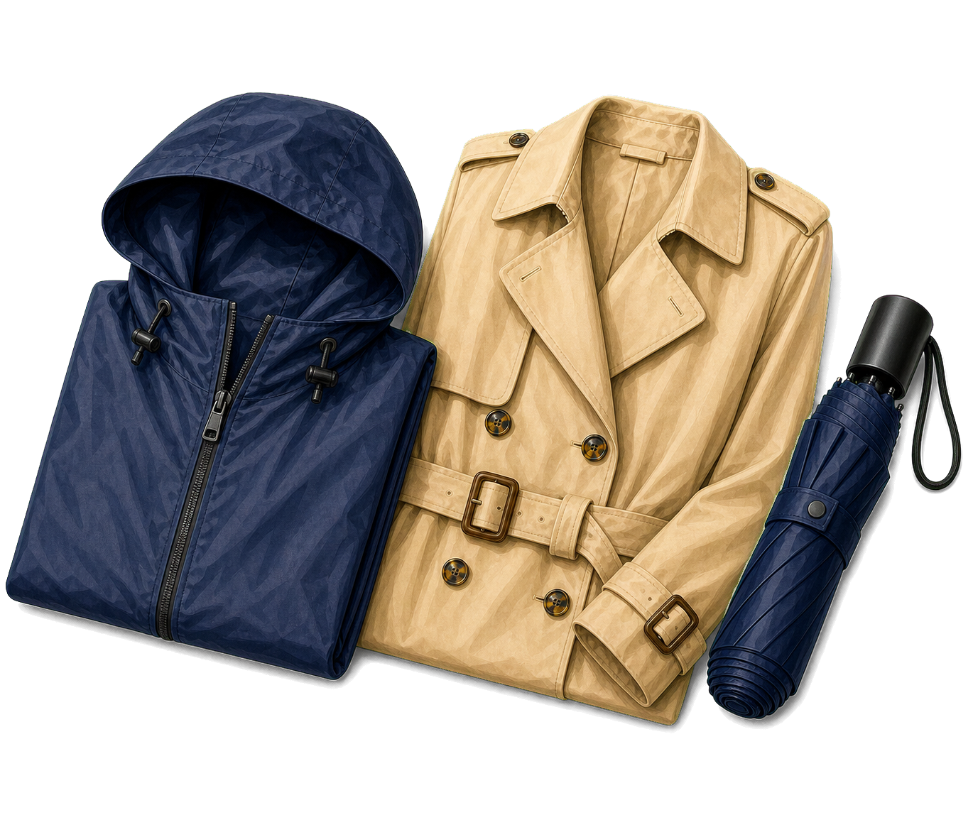 Packable Rain Shell Or Light Trench