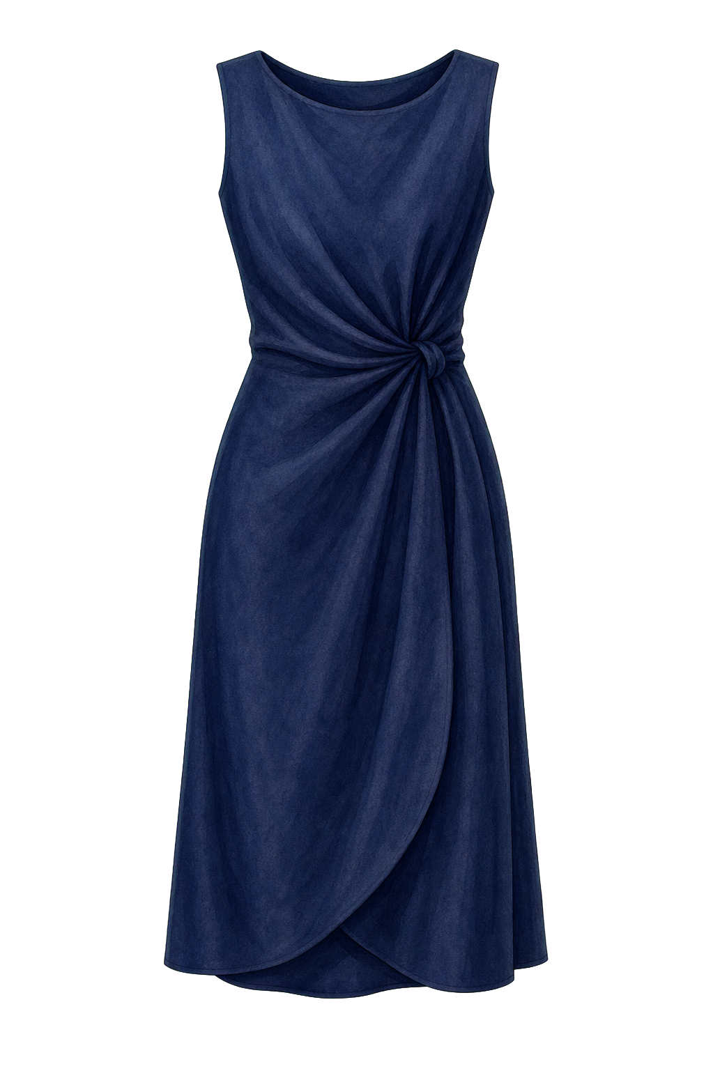 Knee-Length Cotton-Modal Dress