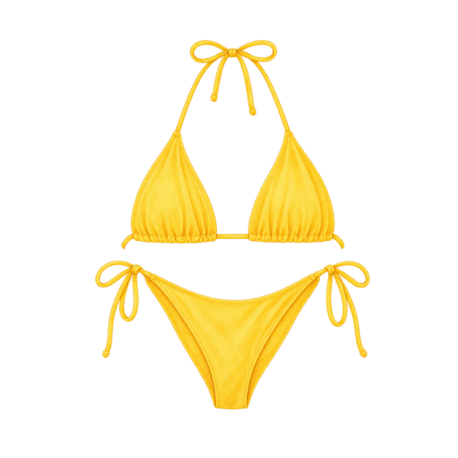 Sunflower Triangle Bikini